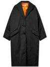 Oversized Long Single Coat Black - MAISON MARGIELA - BALAAN 2