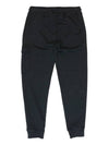 Diagonal Fleece Cargo Track Pants Black - CP COMPANY - BALAAN 3