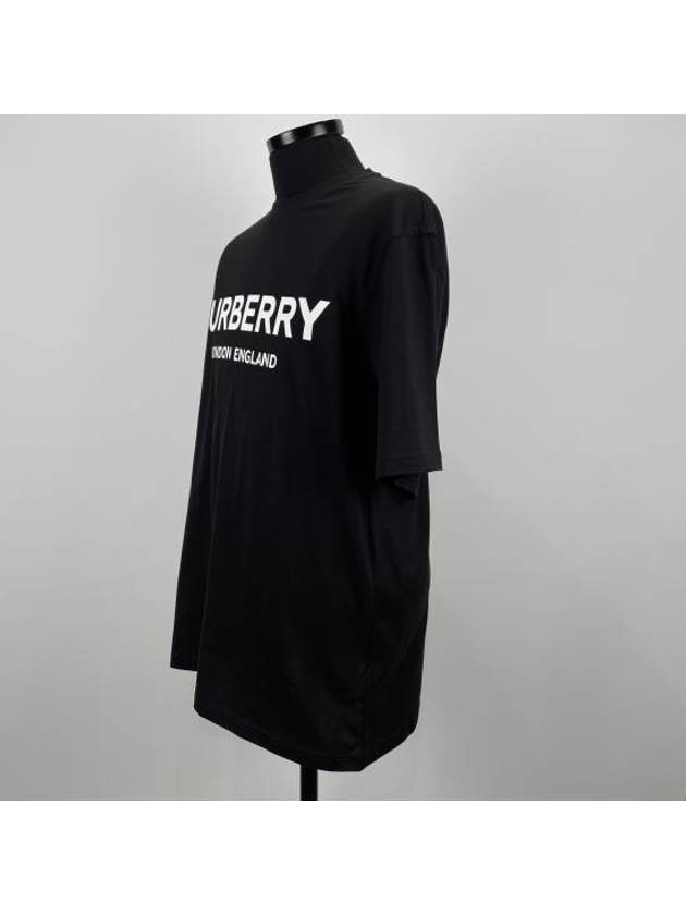 Logo Print Cotton Long Sleeve T-Shirt Black - BURBERRY - BALAAN 7