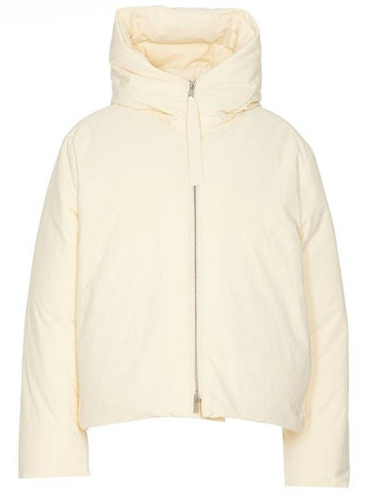 Cropped Hood Nylon Down Padding Beige - JIL SANDER - BALAAN 2