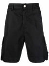 Shadow Project Cargo Shorts Black - STONE ISLAND - BALAAN 3