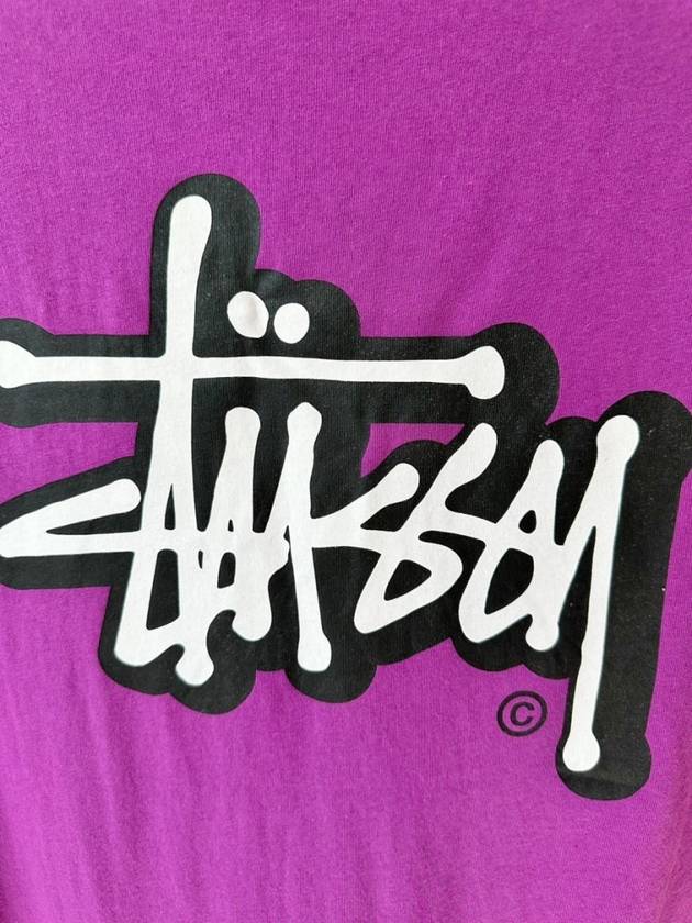 AU AUSTRALIA OFFSET GRAFFITI RELAXED T-SHIRT ST131007 PURPLE WOMENS - STUSSY - BALAAN 4