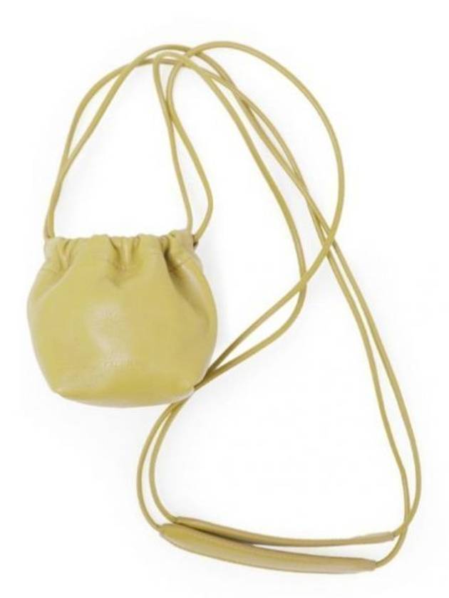 Dumpling Drawstring Calf Leather Mini Bag Yellow - JIL SANDER - BALAAN 2