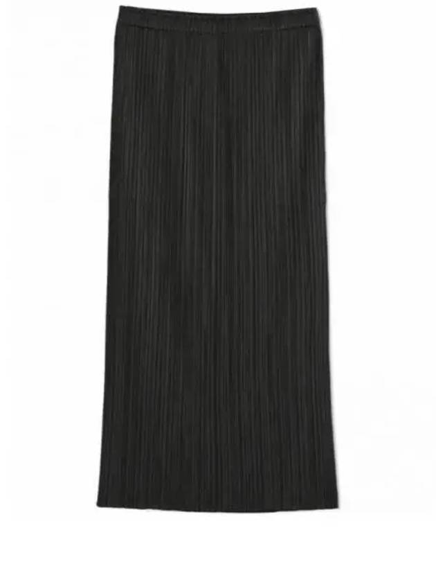 Pleats Basic Pencil Skirt Black - ISSEY MIYAKE - BALAAN 2