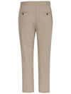 Men's Tapered One-Tuck Banding Slacks Beige - SOLEW - BALAAN 3