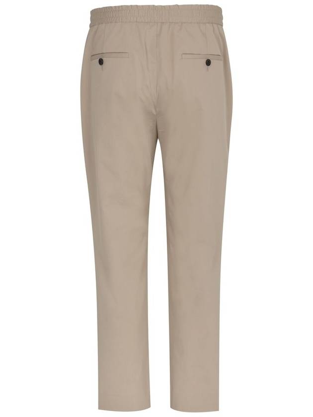 Men's Tapered One-Tuck Banding Slacks Beige - SOLEW - BALAAN 3