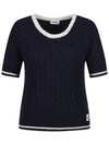 Round color combination short sleeve knit MK4MP353 - P_LABEL - BALAAN 5