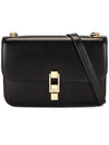 Le Carre Leather Shoulder Bag Black - SAINT LAURENT - BALAAN 1