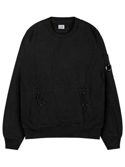 Men's Crew Neck Lens Sweatshirt Black - CP COMPANY - BALAAN 2