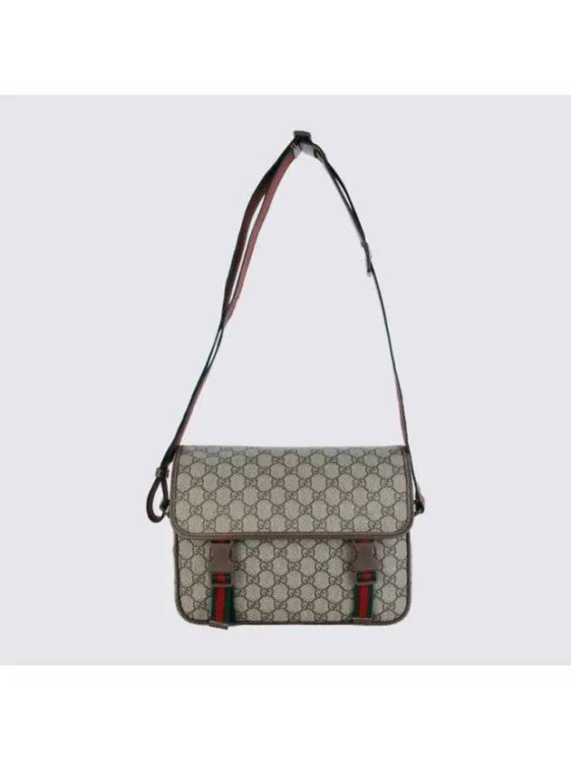 Ophidia GG Messenger Bag Beige Ebony - GUCCI - BALAAN 3