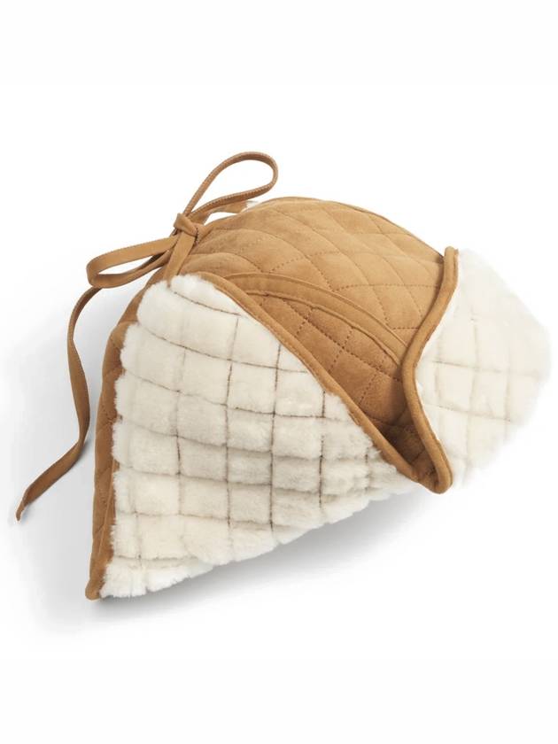 Coco Neju 24 25 Collection Lambskin Beige Roasted Chestnut Hat - CHANEL - BALAAN 9