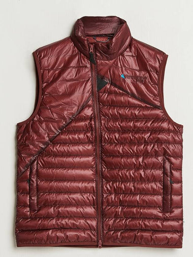 Men's Lopt Down Vest Madder Red - KLATTERMUSEN - BALAAN 1