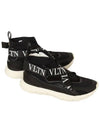 Logo Heroes Socks High Top Sneakers Black - VALENTINO - BALAAN 4