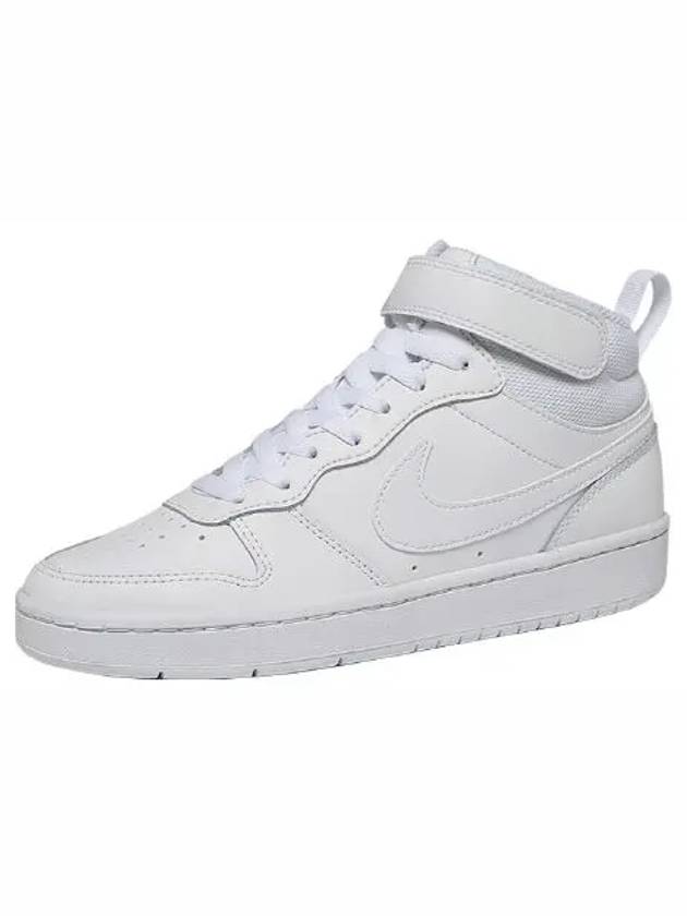 Kids GS Court Borough 2 Mid Top Sneakers White - NIKE - BALAAN 8