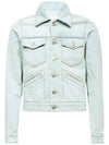 Trucker Denim Jacket Blue - AMI - BALAAN 2