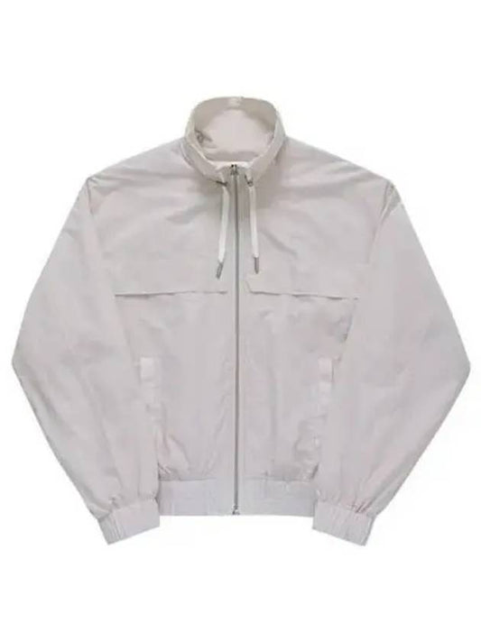 Logo Print Hoodie Windbreaker White - AMI - BALAAN 2