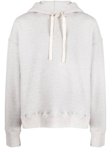 Drawstring Cotton Hoodie Powder Green - JIL SANDER - BALAAN 1