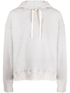 Drawstring Cotton Hoodie Powder Green - JIL SANDER - BALAAN 1