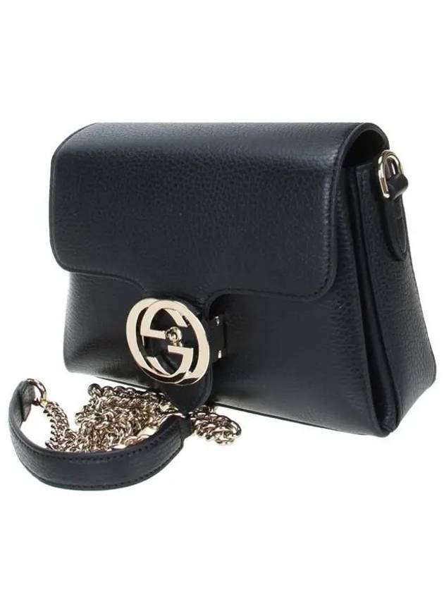 GG Interlocking Chain Mini Shoulder Bag Black - GUCCI - BALAAN 3