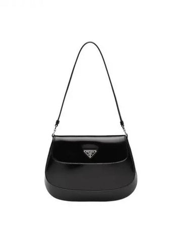 CLEO triangle logo leather flap shoulder bag 270880 - PRADA - BALAAN 1