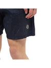 Men's Logo Patch Nylon Swim Shorts Blue - STONE ISLAND - BALAAN 6