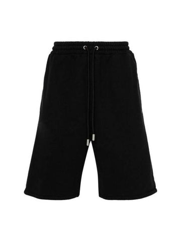 short pants OMCI013S24FL E002 1001 BLACK - OFF WHITE - BALAAN 1