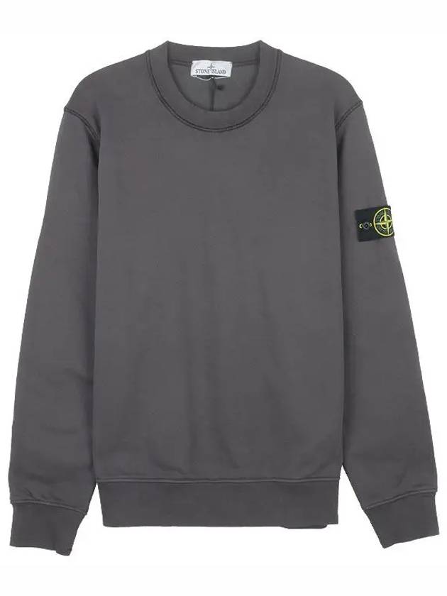 Organic Cotton Fleece Sweatshirt Grey - STONE ISLAND - BALAAN 2