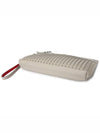 Spike Leather Clutch Bag White - CHRISTIAN LOUBOUTIN - BALAAN 6