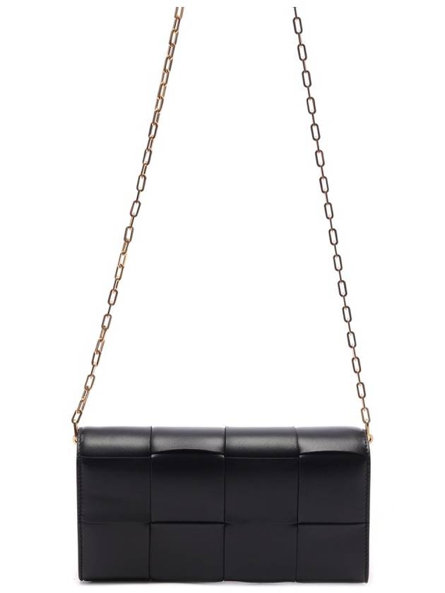 Intrecciato Chain Shoulder Bag Black - BOTTEGA VENETA - BALAAN 5