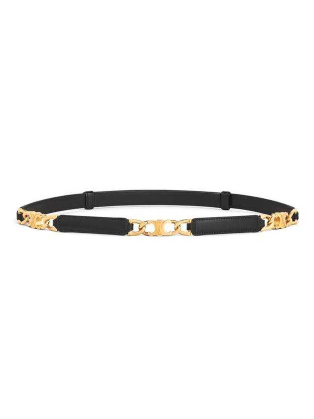 Small Gourmet Triomphe Belt Black - CELINE - BALAAN 1