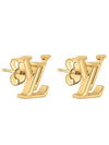 LV Iconic Logo Earrings Gold - LOUIS VUITTON - BALAAN 1