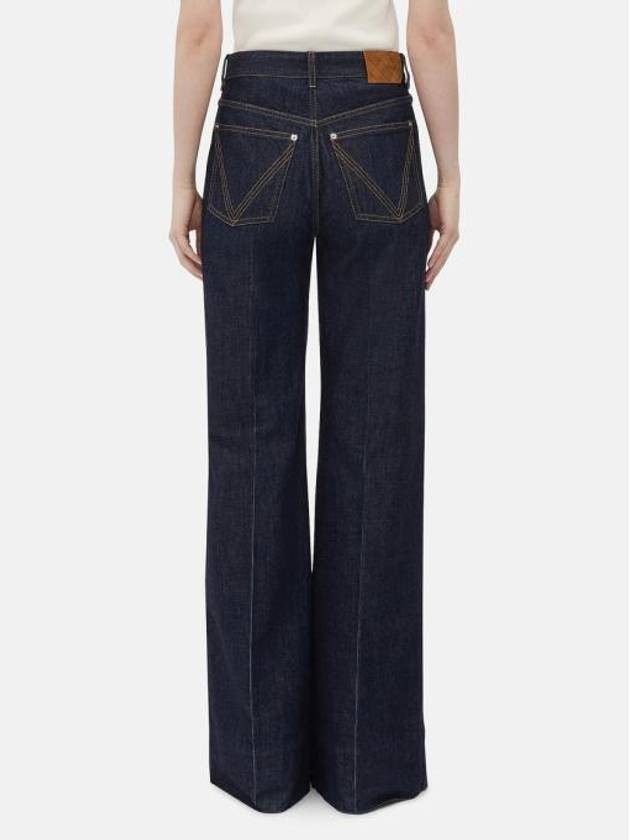 Palazzo Wide Jeans Indigo - BOTTEGA VENETA - BALAAN 4