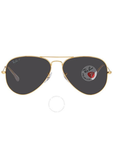 Ray Ban Aviator Classic Polarized Black Pilot Unisex Sunglasses RB3025 919648 58 - RAY-BAN - BALAAN 1