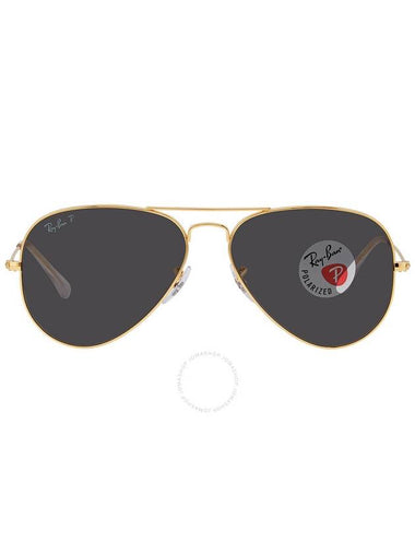 Ray Ban Aviator Classic Polarized Black Pilot Unisex Sunglasses RB3025 919648 58 - RAY-BAN - BALAAN 1