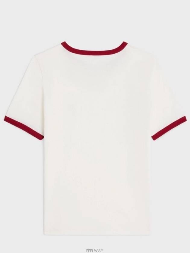 70 S Triomphe T Shirt Cotton Jersey Off White Rust - CELINE - BALAAN 2