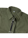 Gabardine Utility Long Sleeve Shirt Bronze Green - CP COMPANY - BALAAN 9