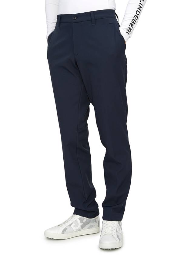 Ellott Bonded Fleece Straight Pants Navy - J.LINDEBERG - BALAAN 5