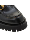 Lug Sole Horsebit Low Heel Loafers Black - GUCCI - BALAAN 10