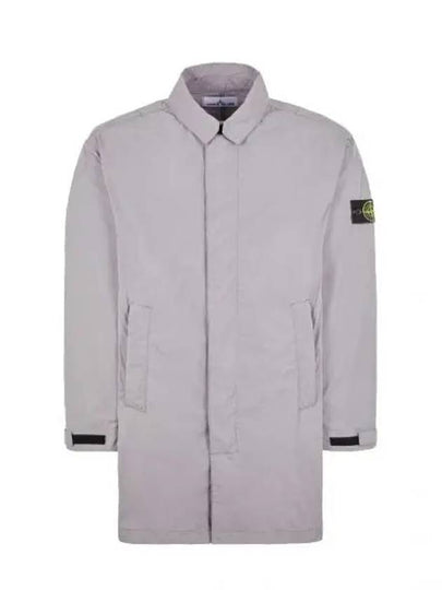 Micro Twill Compass Badge Trench Coat Dove Grey - STONE ISLAND - BALAAN 2