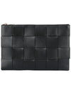 Intrecciato Cassette Clutch Bag Black - BOTTEGA VENETA - BALAAN 2