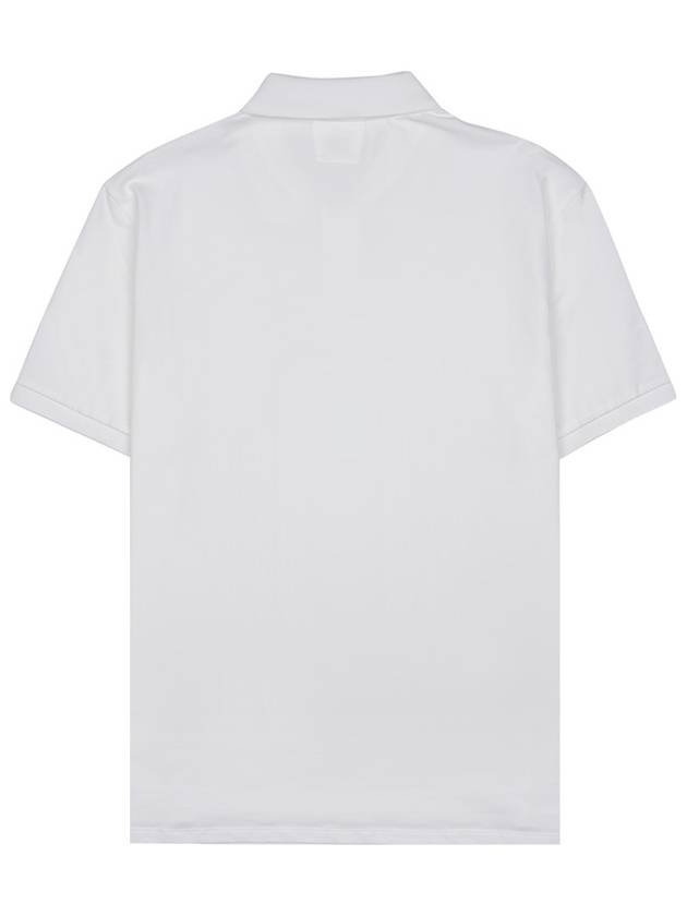 Stretch Piquet Regular Polo Shirt White - CP COMPANY - BALAAN 3