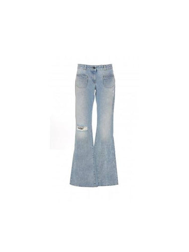 Low Waist Bootcut Denim Jeans PWYB031F23DEN001 4060 B0010755591 - PALM ANGELS - BALAAN 1