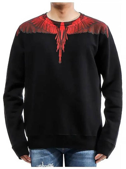 Camo Red Wing Sweatshirt Black - MARCELO BURLON - BALAAN 2