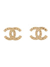 Stud Metal Earrings Gold - CHANEL - BALAAN 1