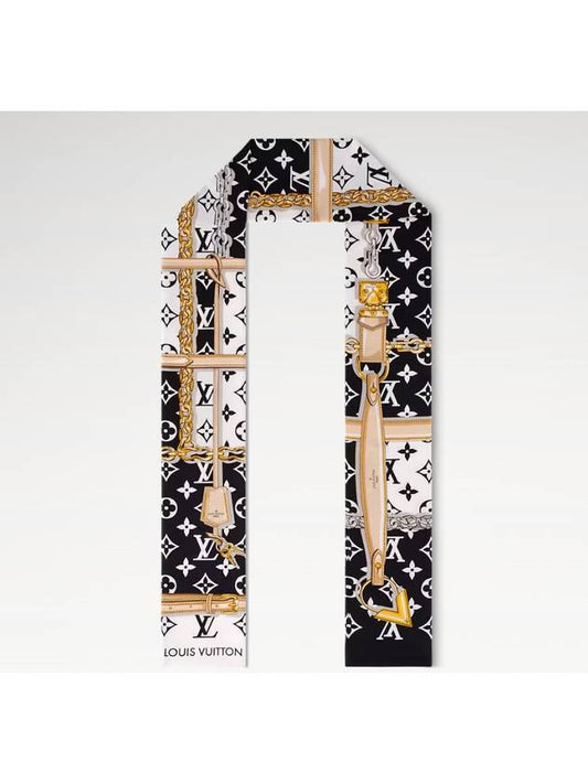 Monogram Confidential Scarf Black - LOUIS VUITTON - BALAAN 2