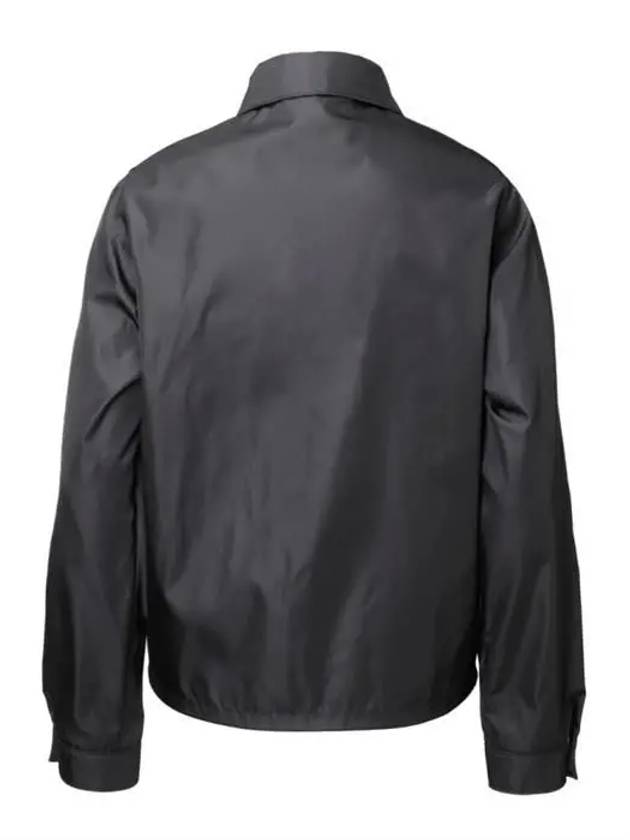 Re-Nylon Zip Up Gabardine Blouson Jacket Black - PRADA - BALAAN 3