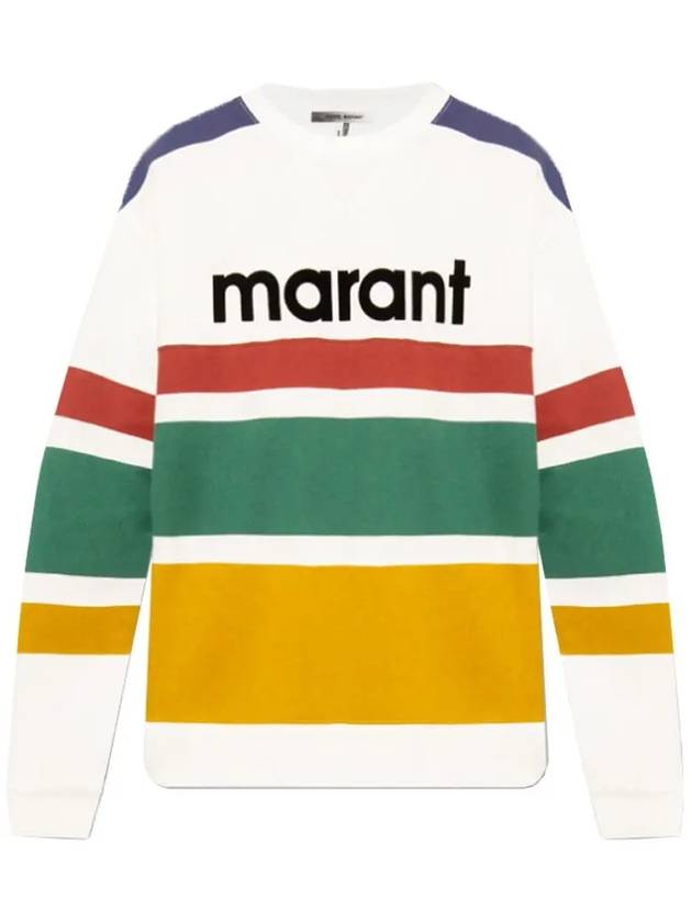 Mayoan Logo Striped Sweatshirt Ocher - ISABEL MARANT - BALAAN 2