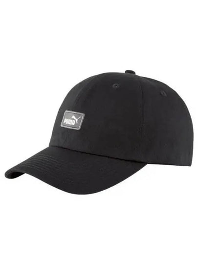 Puma Essential III Embroidered Logo Cotton Ball Cap Black - PUMA - BALAAN 2