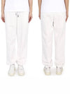 Women's Logo Patch Training Jogger Pants White 8H00002 899WC 033 - MONCLER - BALAAN 2