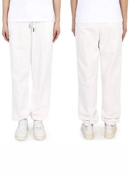 Women's Logo Patch Training Jogger Pants White 8H00002 899WC 033 - MONCLER - BALAAN 2